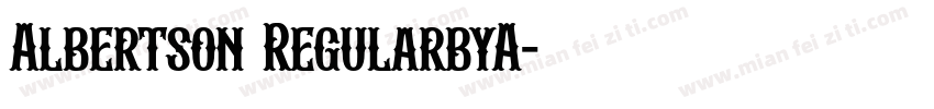 Albertson RegularbyA字体转换